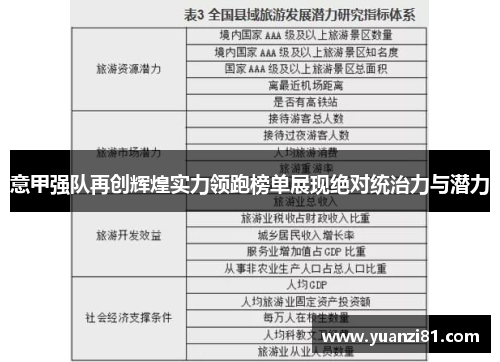 意甲强队再创辉煌实力领跑榜单展现绝对统治力与潜力
